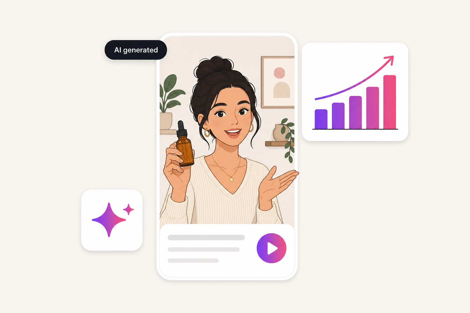 AI UGC: generated video with sales lifting